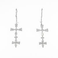 【新品】K18WG ダイヤモンドピアス