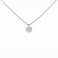 【リメイク】プラチナダイヤモンドネックレス 0．416ct・F・VS2・GOOD