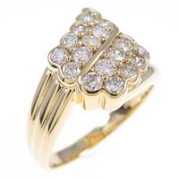 K18YG ダイヤモンドリング