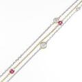 K18WG／K18YG ルビーブレスレット