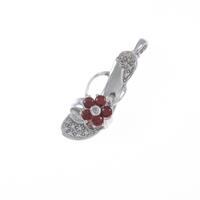 10KWG ハイヒール ガーネットペンダント