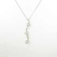 K18WG ダイヤモンドネックレス