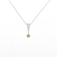 K18WG ダイヤモンドネックレス