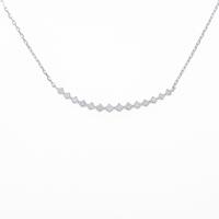 K18WG ダイヤモンドネックレス