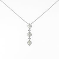 K18WG ダイヤモンドネックレス