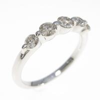 K18WG ダイヤモンドリング