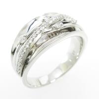 K18WG ダイヤモンドリング