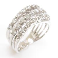 K18WG ダイヤモンドリング