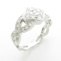 K18WG ダイヤモンドリング