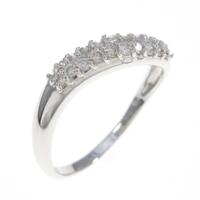 K18WG パヴェ ダイヤモンドリング