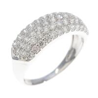 K18WG パヴェ ダイヤモンドリング