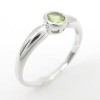 K18WG ペリドットリング