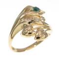 K18YG エメラルドリング