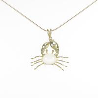 K18YG カニ ムーンストーンネックレス