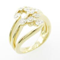 K18YG ダイヤモンドリング