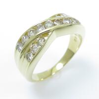 K18YG ダイヤモンドリング