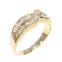 K18YG ダイヤモンドリング