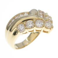 K18YG ダイヤモンドリング