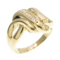 K18YG ダイヤモンドリング