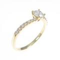 K18YG ダイヤモンドリング 0．350ct・D・VS1・GOOD