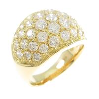 K18YG パヴェ ダイヤモンドリング