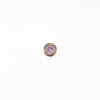 K18YG ピンクサファイヤピアス 片耳