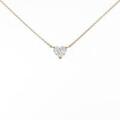 【リメイク】K18YG ダイヤモンドネックレス 0．735ct・F・SI1・ハートシェイプ