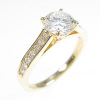 【リメイク】K18YG ダイヤモンドリング 0．761ct・K・VS2・GOOD