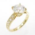 【リメイク】K18YG ダイヤモンドリング 1．526ct・F・SI1・VG
