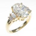 【リメイク】K18YG ダイヤモンドリング 2．574ct・L・SI2・オーバルカット
