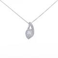 【リメイク】プラチナダイヤモンドネックレス 0．323ct・E・VVS2・VG