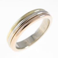 カルティエ スリーゴールド ウェディング リング