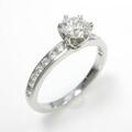 ティファニー ソリティア チャネルセッティング リング 0．52ct