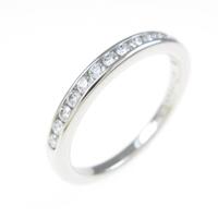 ティファニー ハーフサークル チャネルセッティング リング