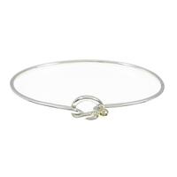 ティファニー フラットワイヤー フック＆ハート バングル