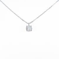 プラチナダイヤモンドネックレス 0．326ct・G・VVS2・VG