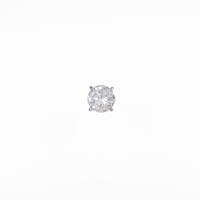 プラチナダイヤモンドピアス 片耳 0．839ct・H・SI2・GOOD