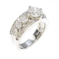 プラチナダイヤモンドリング 1．302ct・E・SI2・VG