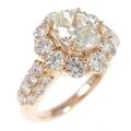 K18PG ダイヤモンドリング 1．024ct・VLY・SI2・オーバルカット