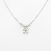 PT リボン ダイヤモンドネックレス