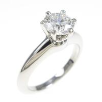 ティファニー クラシックソリティア リング 0．71ct・F・VVS2・EXT