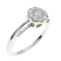 K18WG ダイヤモンドリング