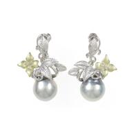 K14WG／K14YG クロチョウパールイヤリング