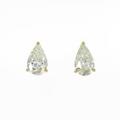 【リメイク】K18YG／ST ダイヤモンドピアス 2．013ct・2．016ct・M・SI1?2・ペアシェイプ