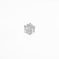 プラチナダイヤモンドピアス 0．522ct・H・I1・VG 片耳