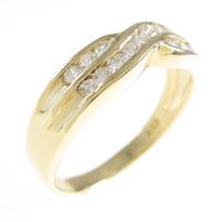 K18YG ダイヤモンドリング