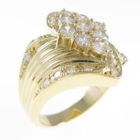 K18YG ダイヤモンドリング