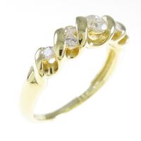 K18YG ダイヤモンドリング