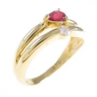 K18YG ルビーリング