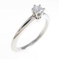 ティファニー クラシックソリティア リング 0．21ct・F・VVS1・3EXT